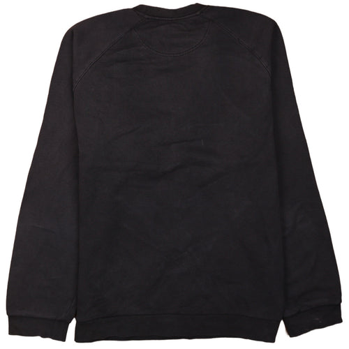 Adidas Men's Black Crew Neck Pullover Sweatshirt L Cotton Blend