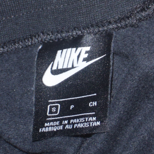 Nike Mens Black Jogger Trousers Size S Regular Fit Fleece Sweatpants