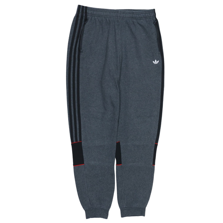 adidas Boys Grey Jogger Trousers 15-16 Years Fleece Activewear Pants