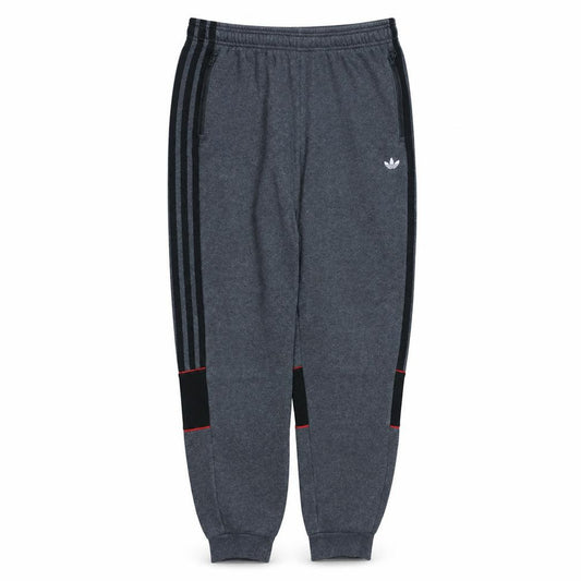 Front view of adidas boys’ grey jogger trousers 15-16 years fleece activewear pants