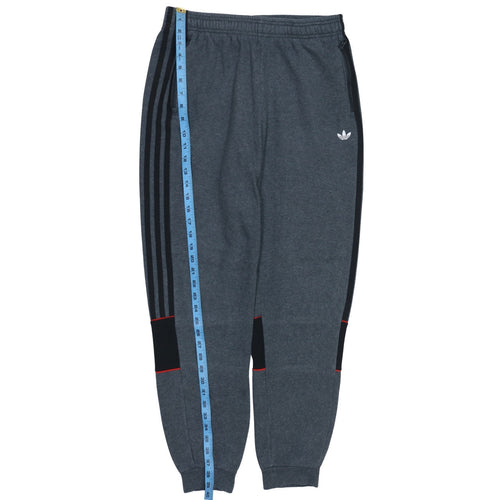 adidas Boys Grey Jogger Trousers 15-16 Years Fleece Activewear Pants