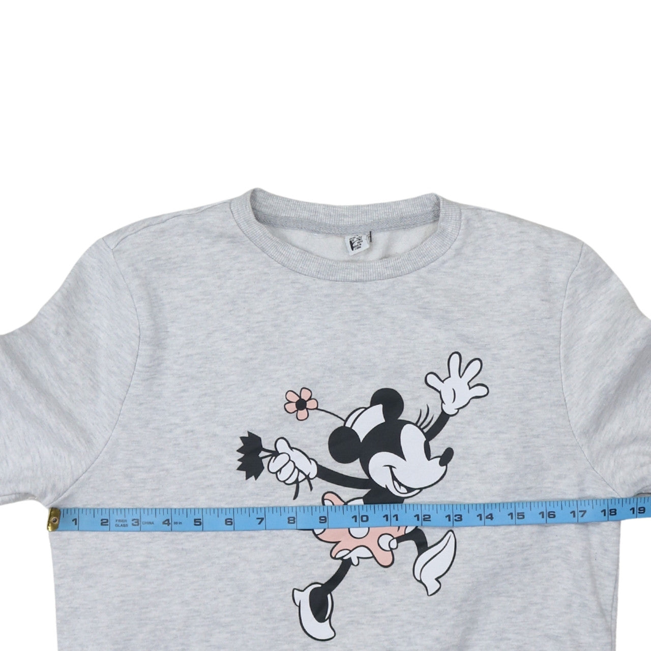 Primark Women Grey Minnie Mouse Sweatshirt XS Crew Neck Pullover
