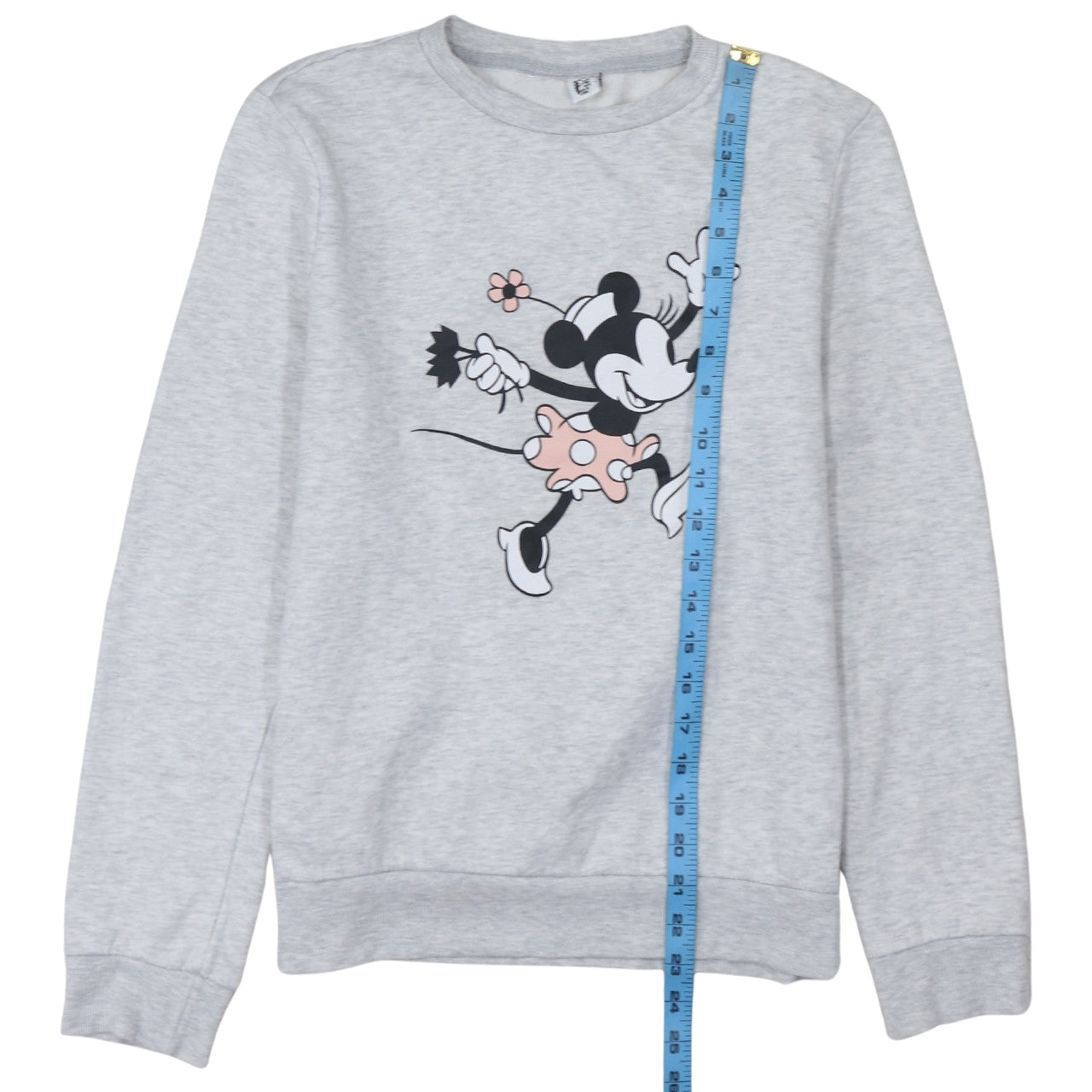 Primark Women Grey Minnie Mouse Sweatshirt XS Crew Neck Pullover