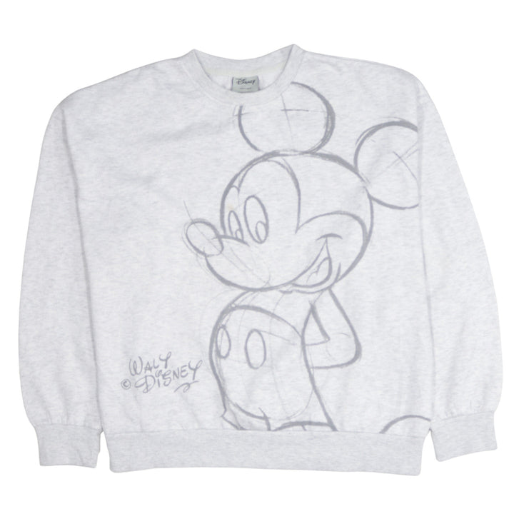 Disney x Primark Women’s Grey Mickey Mouse Sweatshirt Size S 10/12