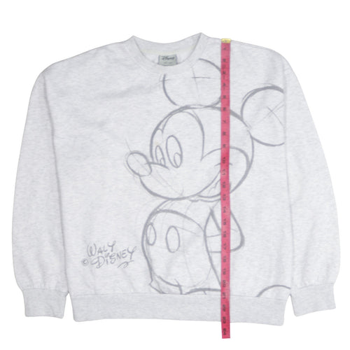 Disney x Primark Women’s Grey Mickey Mouse Sweatshirt Size S 10/12
