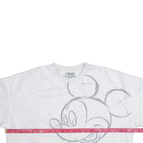 Disney x Primark Women’s Grey Mickey Mouse Sweatshirt Size S 10/12