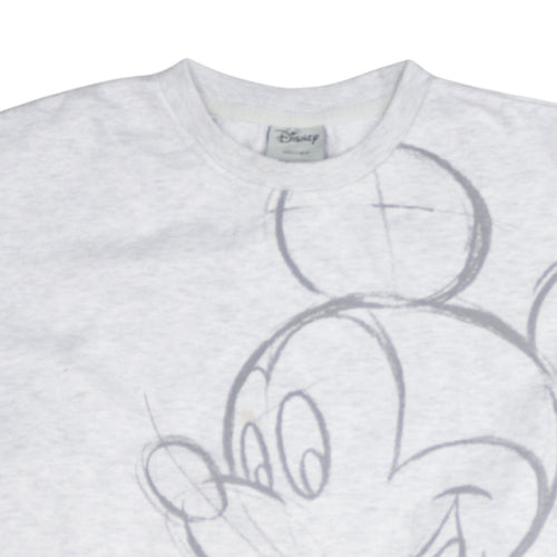 Disney x Primark Women’s Grey Mickey Mouse Sweatshirt Size S 10/12