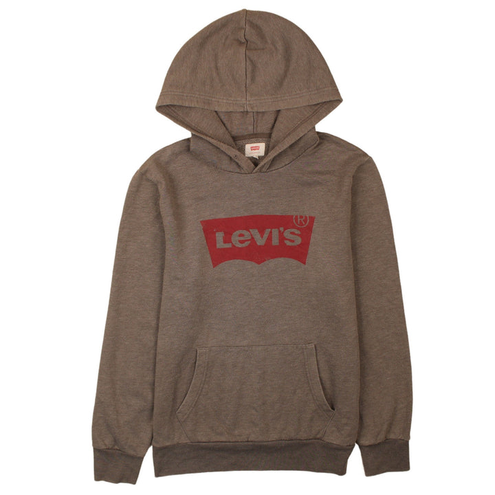 Levi's Men's Brown Pullover Hoodie Medium Logo Graphic Sweatshirt
