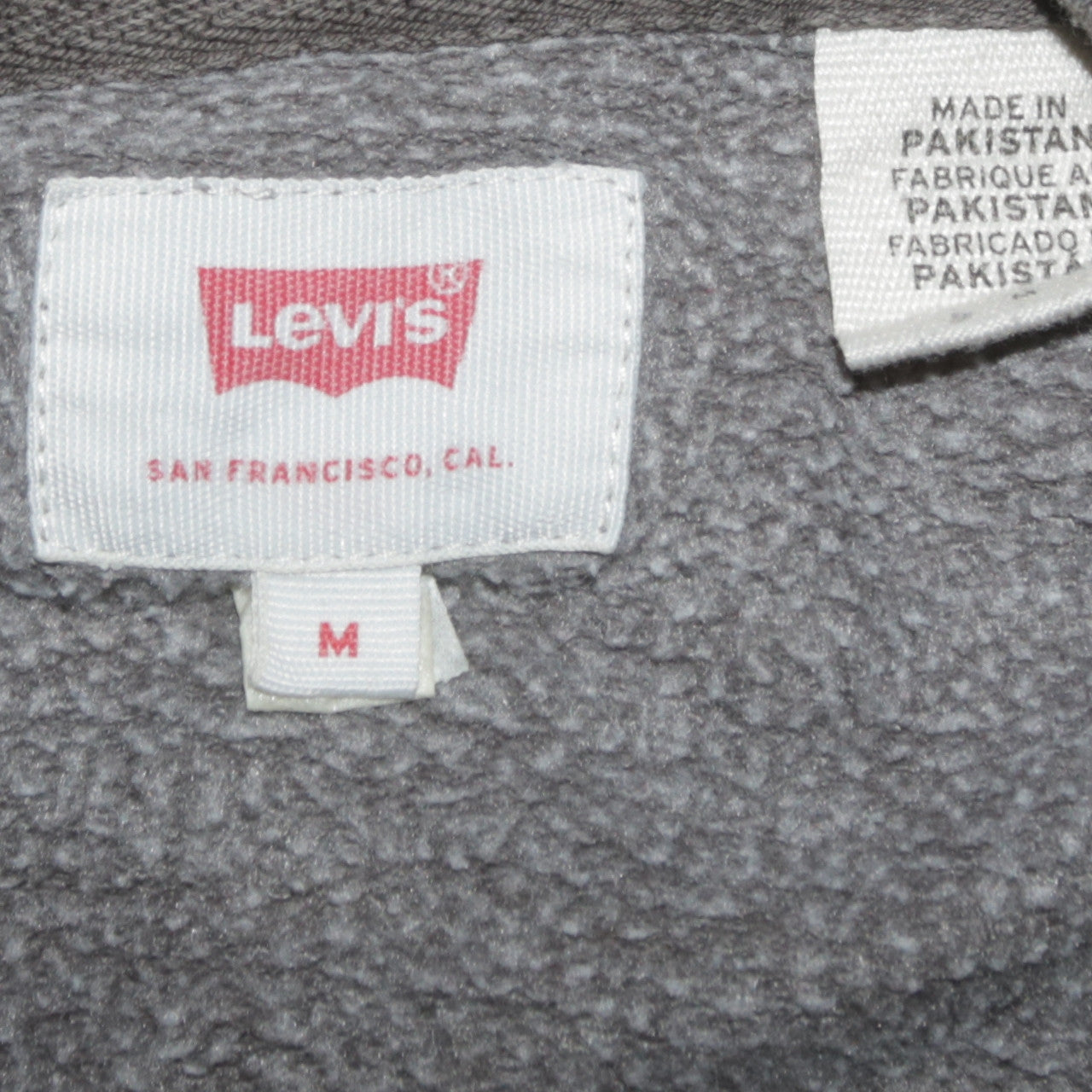 Levi's Men's Brown Pullover Hoodie Medium Logo Graphic Sweatshirt
