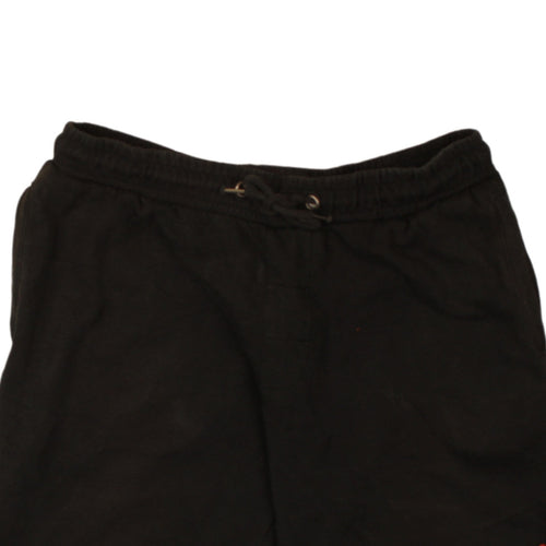 Motor Oil Mens Black Large 36-38in Athletic Drawstring Shorts