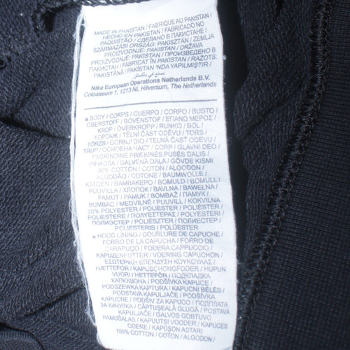 Nike Men's Black Pullover Hoodie Size M Regular Fit Sportswear