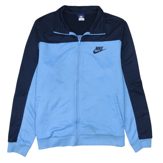 Nike Men's Blue XL Track Jacket Lightweight Polyester Sports Zip Top