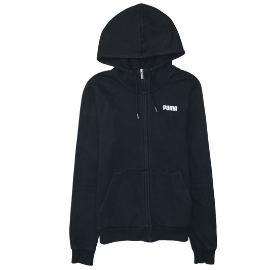 Puma Women's Black Size 12 Full Zip Hoodie Sweatshirt