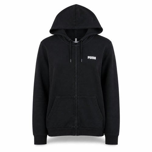 Puma Women's Black Size 12 Full Zip Hoodie Sweatshirt