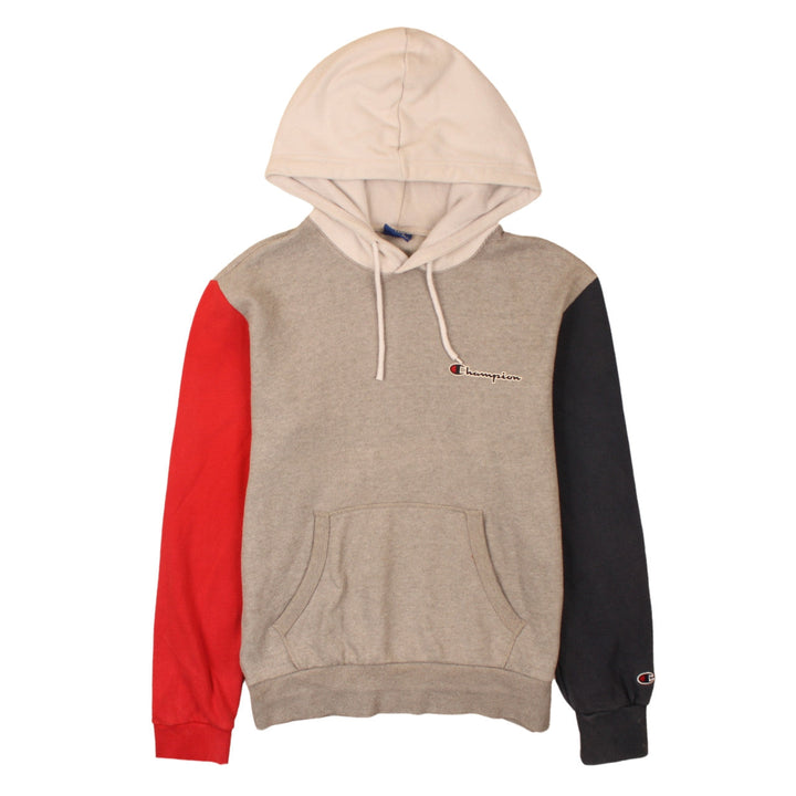 Champion Men’s Multicoloured Pullover Hoodie Size L Logo Fleece