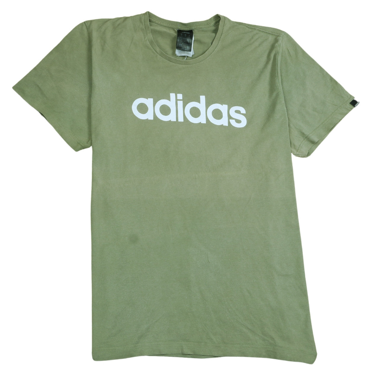 adidas Men's Green XL Cotton Crew Neck Sports T-Shirt