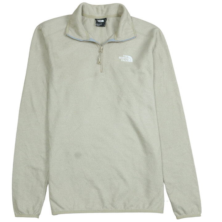 The North Face Men's Beige Fleece 1/2 Zip Pullover Sweatshirt S