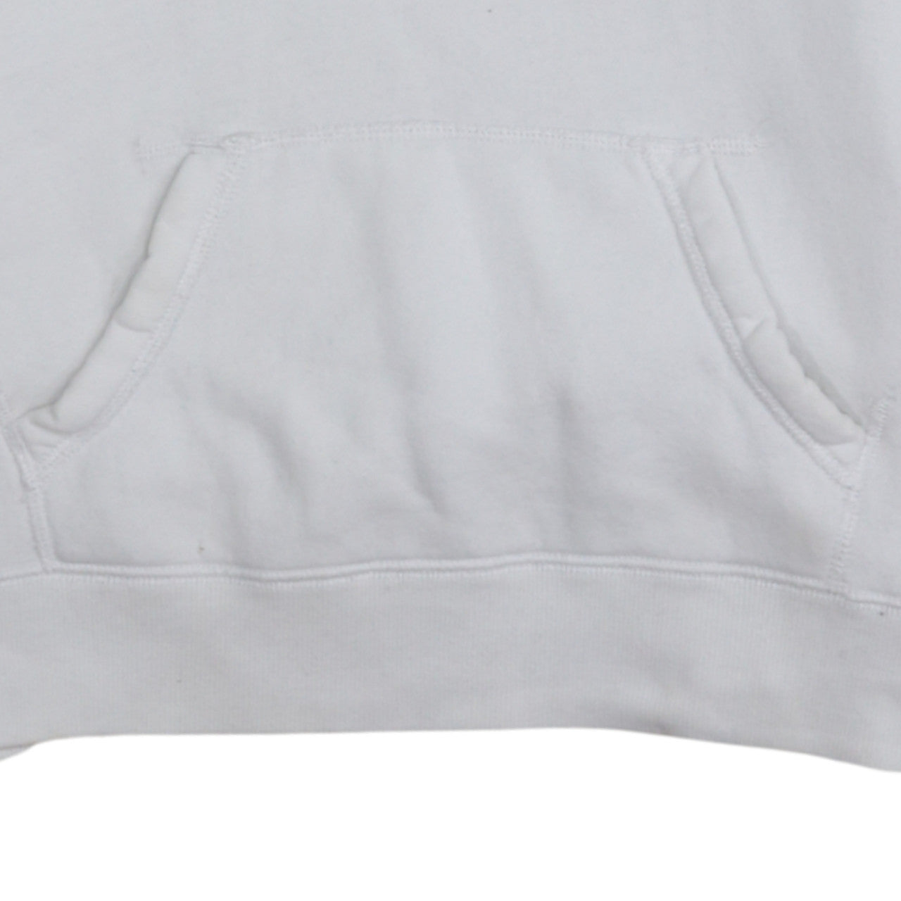 Hollister Men's White Pullover Hoodie Small Fleece Graphic Print