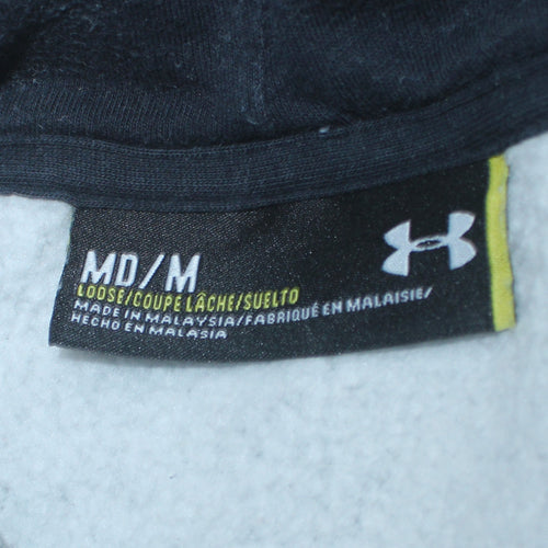 Under Armour Men's Grey Full Zip Hoodie Size M Relaxed Fit Fleece