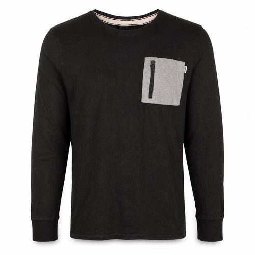 Puma Men's Black Long Sleeve Pocket Top Size M Casual Style