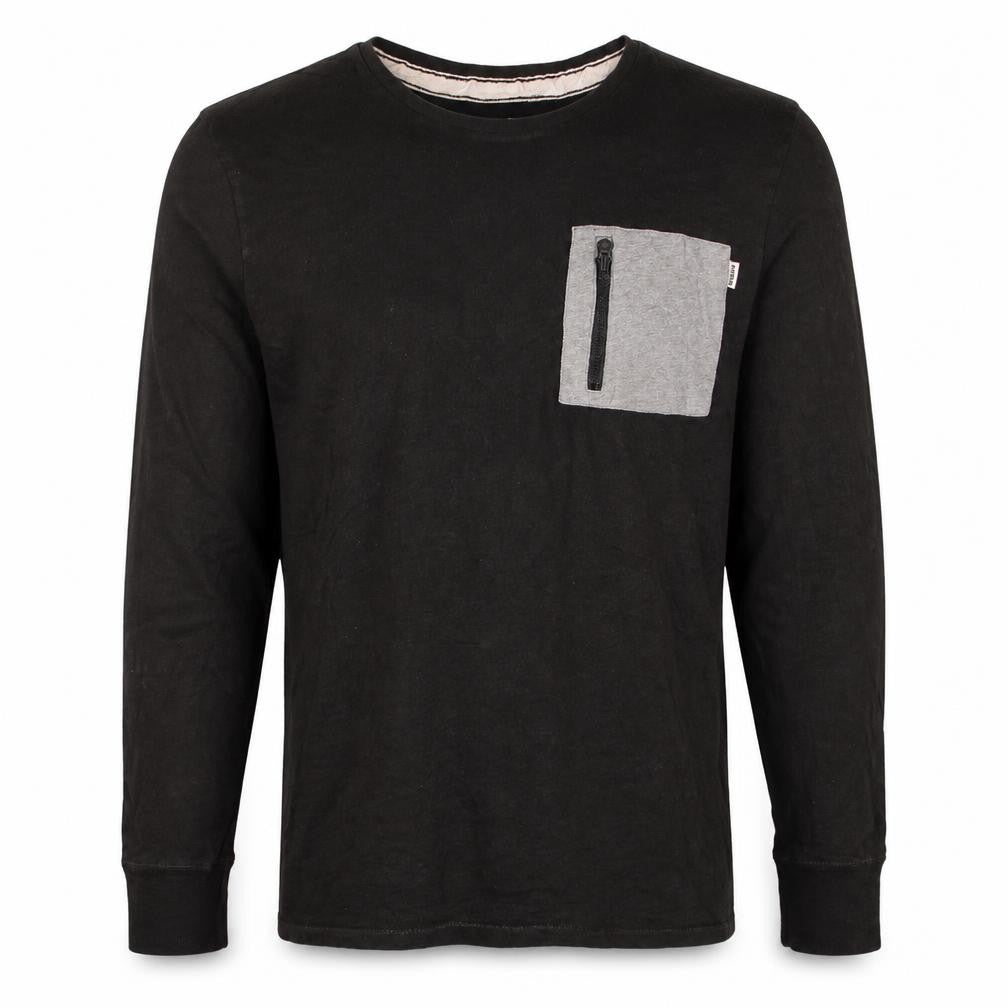 Puma Men's Black Long Sleeve Pocket Top Size M Casual Style