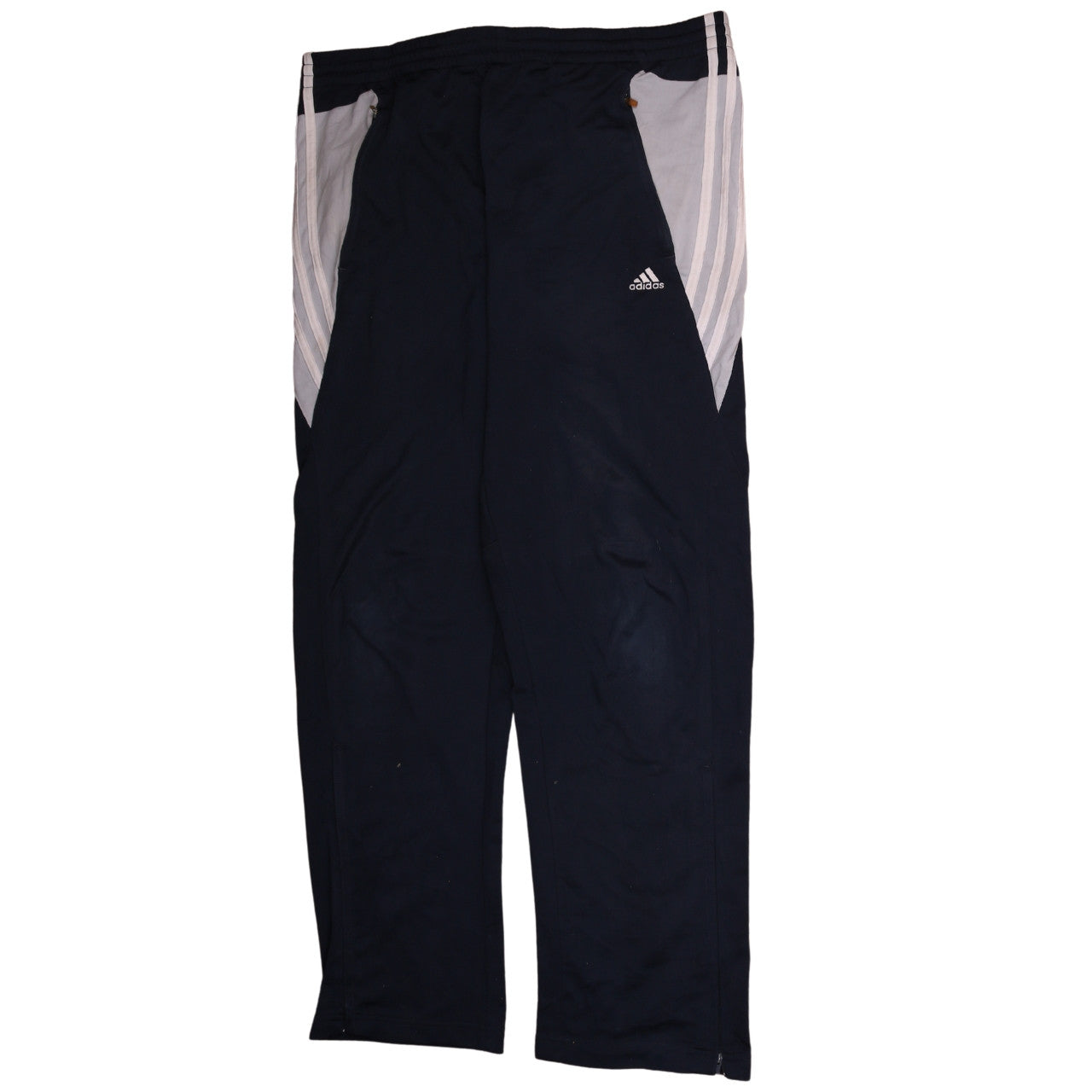 Adidas Men's Black Track Pants M Elastic Waist Zip Pockets