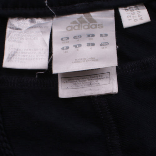 Adidas Men's Black Track Pants M Elastic Waist Zip Pockets