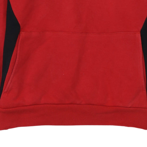 FILA Men's Red 2XL Pullover Hoodie with Logo Design