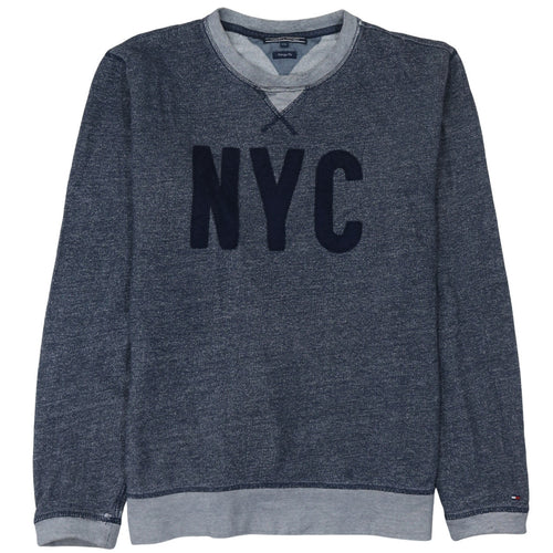 Tommy Hilfiger Men's Blue NYC Crew Neck Sweatshirt 2XL Classic Fit