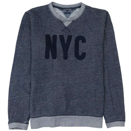 Tommy Hilfiger Men's Blue NYC Crew Neck Sweatshirt 2XL Classic Fit