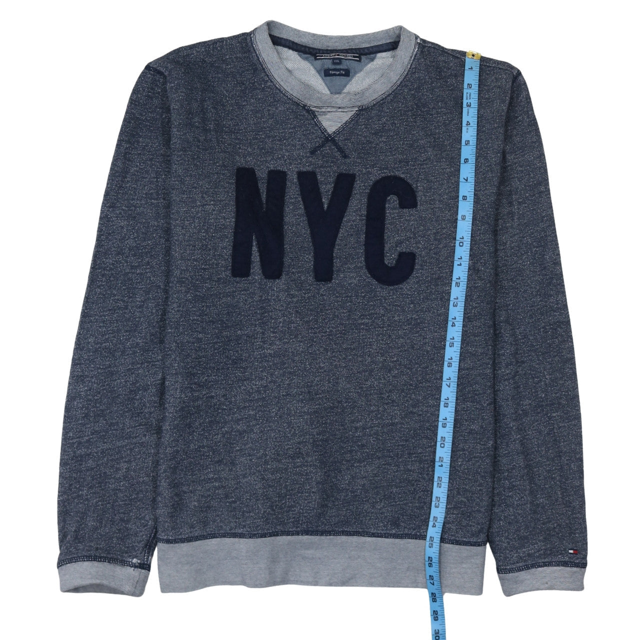 Tommy Hilfiger Men's Blue NYC Crew Neck Sweatshirt 2XL Classic Fit