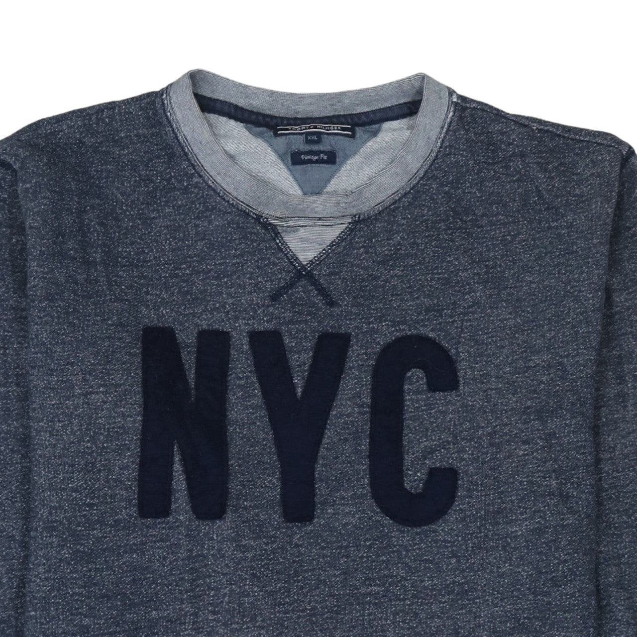 Tommy Hilfiger Men's Blue NYC Crew Neck Sweatshirt 2XL Classic Fit
