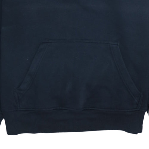 FILA Mens Black Pullover Hoodie XL Logo Graphic Fleece Sweatshirt