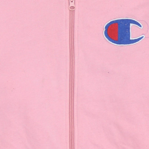 Champion Women Pink Full Zip Hoodie Large Authentic Athleticwear