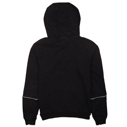FILA Men's Black XS Pullover Hoodie with Logo Tape Trim