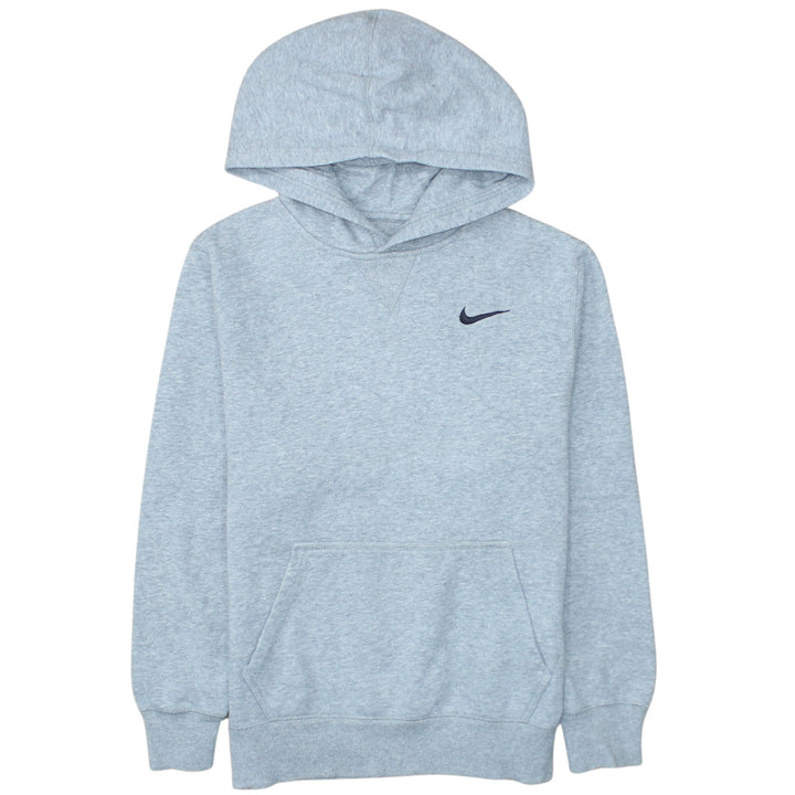 Nike Boys Grey Pullover Hoodie Size 12-13 Years Fleece Sweatshirt