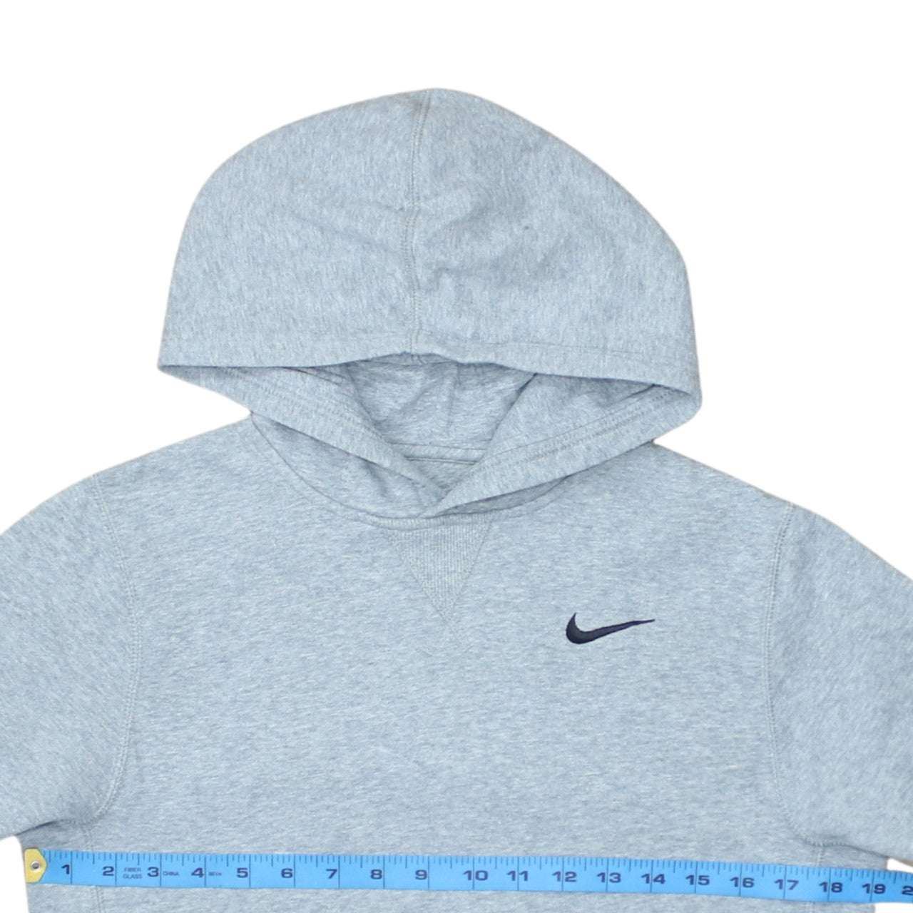 Nike Boys Grey Pullover Hoodie Size 12-13 Years Fleece Sweatshirt