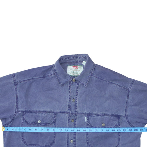 Levi's Men's Blue Denim Long Sleeve Button-Up Shirt M