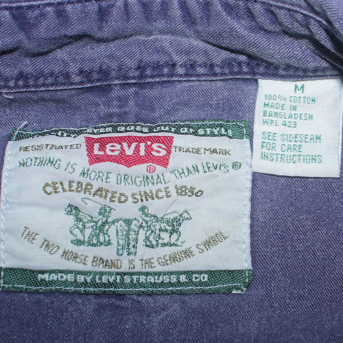 Levi's Men's Blue Denim Long Sleeve Button-Up Shirt M