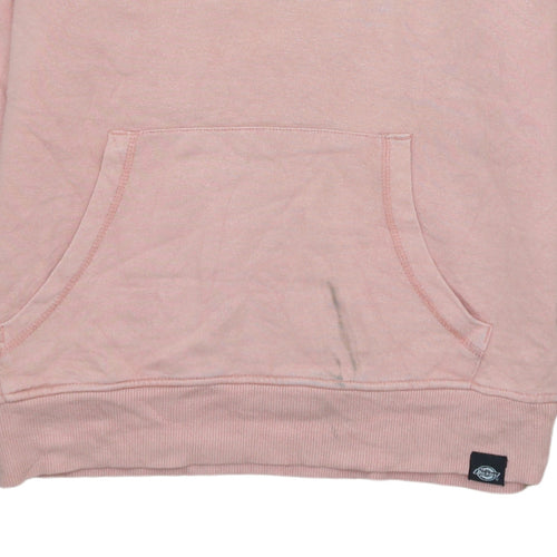 Dickies Men’s Pink XS Pullover Hoodie with Logo Graphic