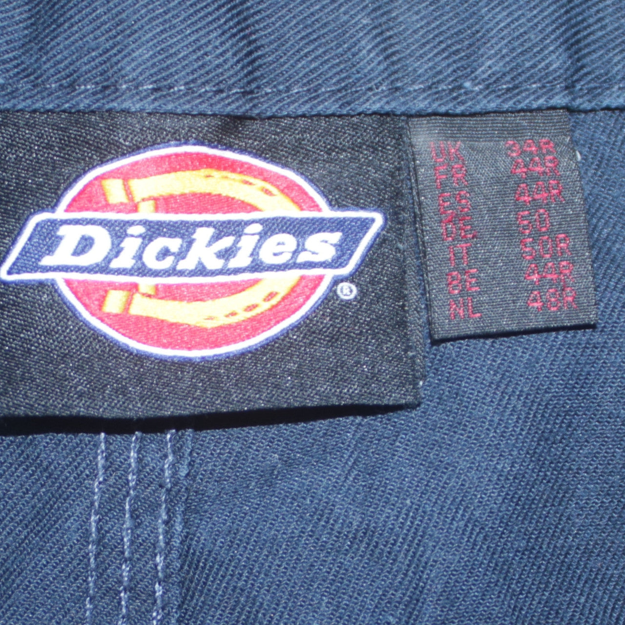 Dickies Men’s Blue Cargo Work Trousers 34R Cotton Regular Fit