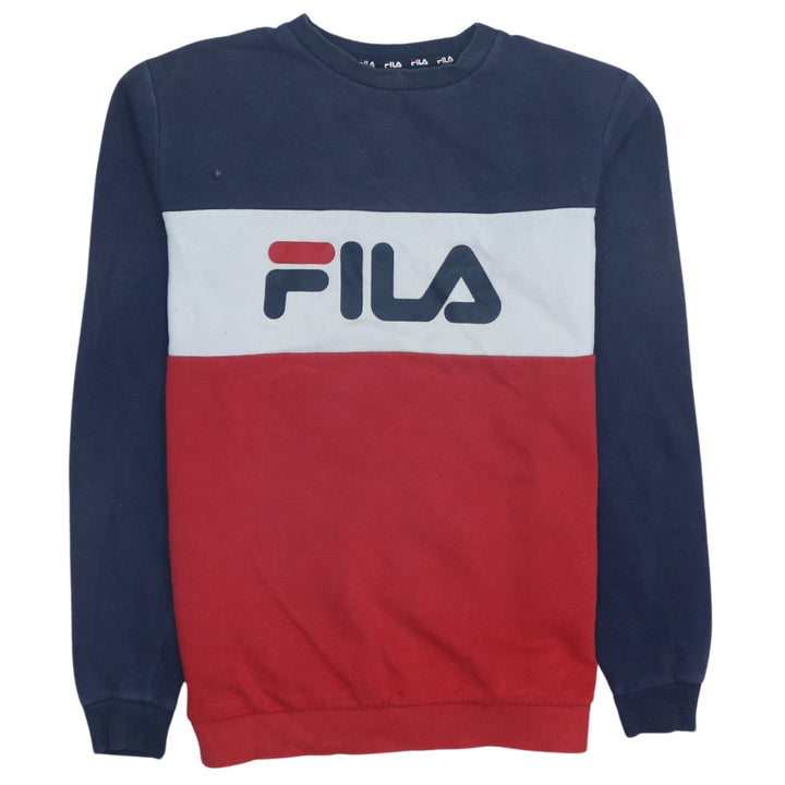 FILA Boys Multicoloured 13-14 Years Colourblock Pullover Sweatshirt