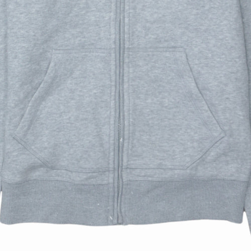 Adidas Women’s Grey Full Zip Hoodie Size L Classic Fit