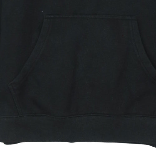 Champion Men Black Pullover Hoodie Medium Regular Fit Fleece