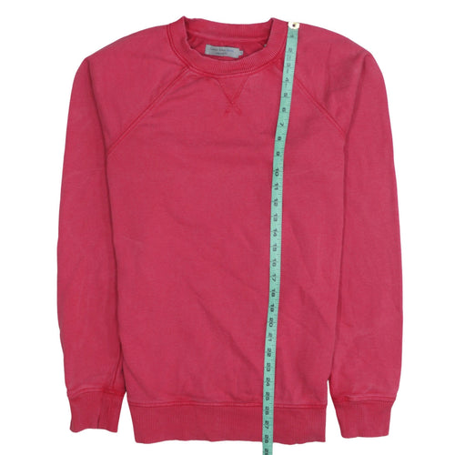Calvin Klein Jeans Men's Pink Regular Fit Cotton Sweatshirt S