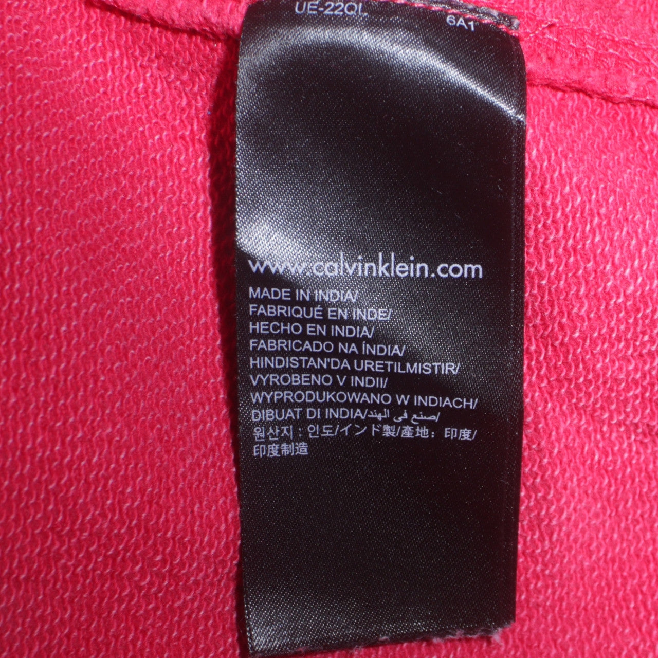 Calvin Klein Jeans Men's Pink Regular Fit Cotton Sweatshirt S