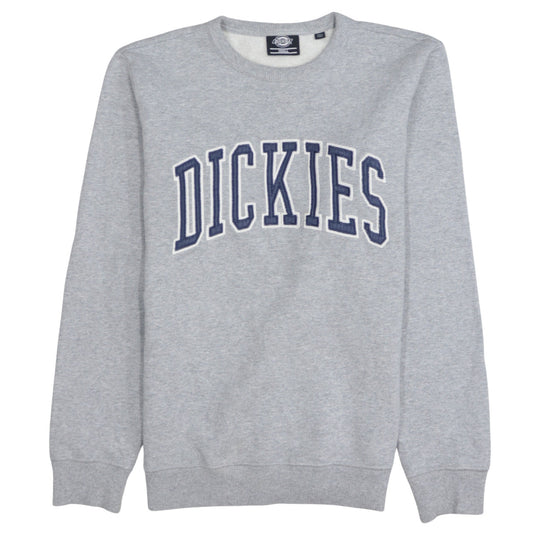 Dickies Men's Grey Small Pullover Sweatshirt with Logo