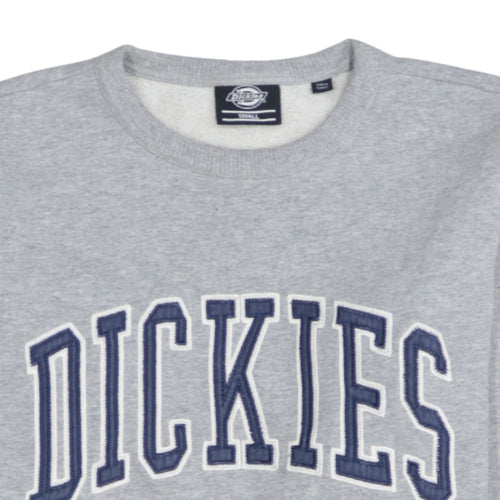 Dickies Men's Grey Small Pullover Sweatshirt with Logo