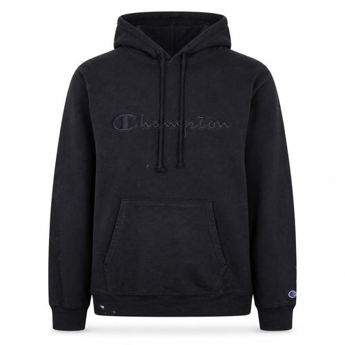 Champion Men’s Black Pullover Hoodie XL Embroidered Logo Fleece