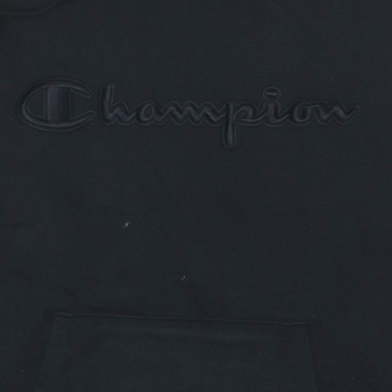 Champion Men’s Black Pullover Hoodie XL Embroidered Logo Fleece